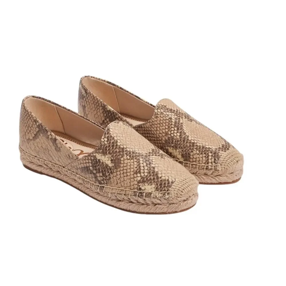 Sam Edelman Kesia leather slip on Espadrille flat loafer size 6.5M